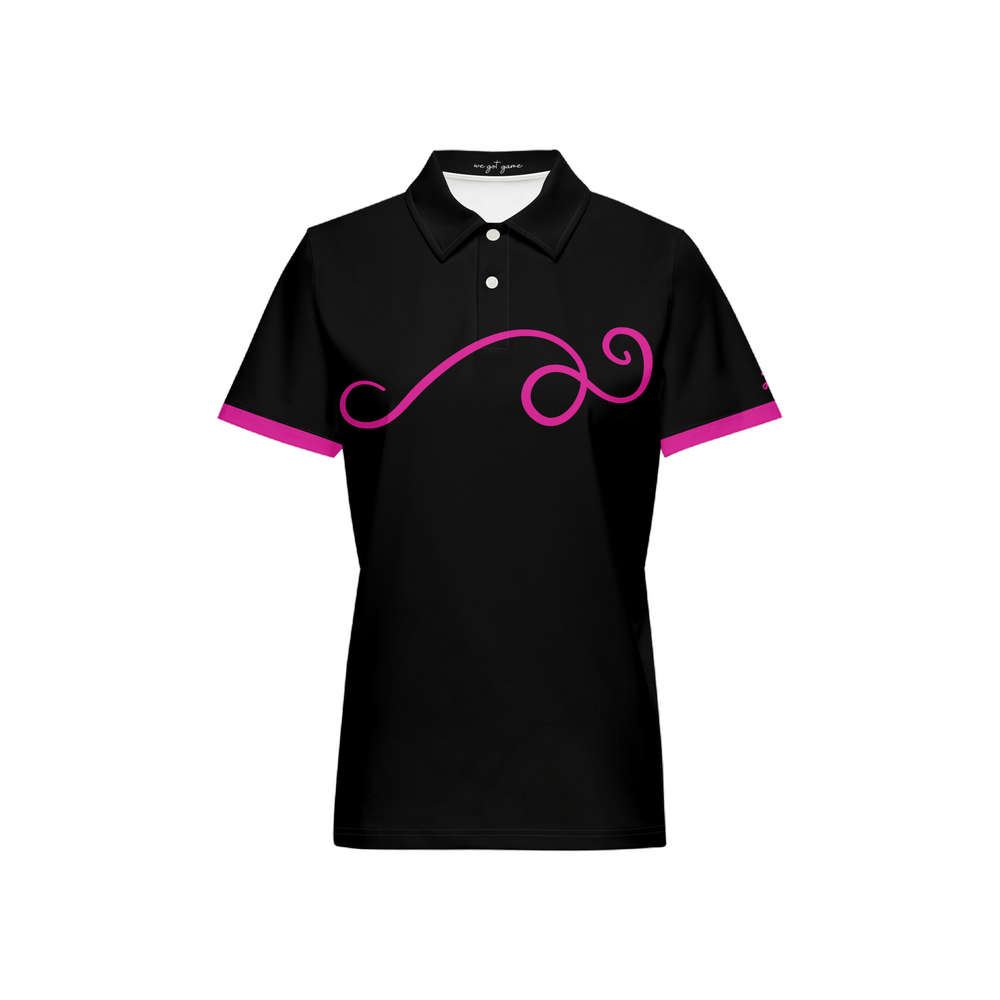 Hamsterette Swirl Polo (Pink)
