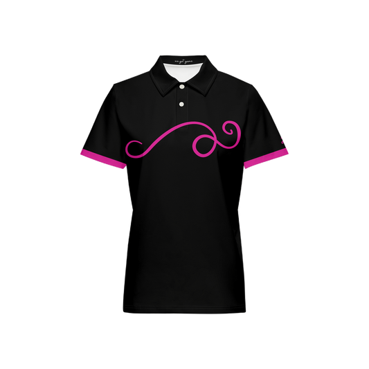 Hamsterette Swirl Polo (Pink)